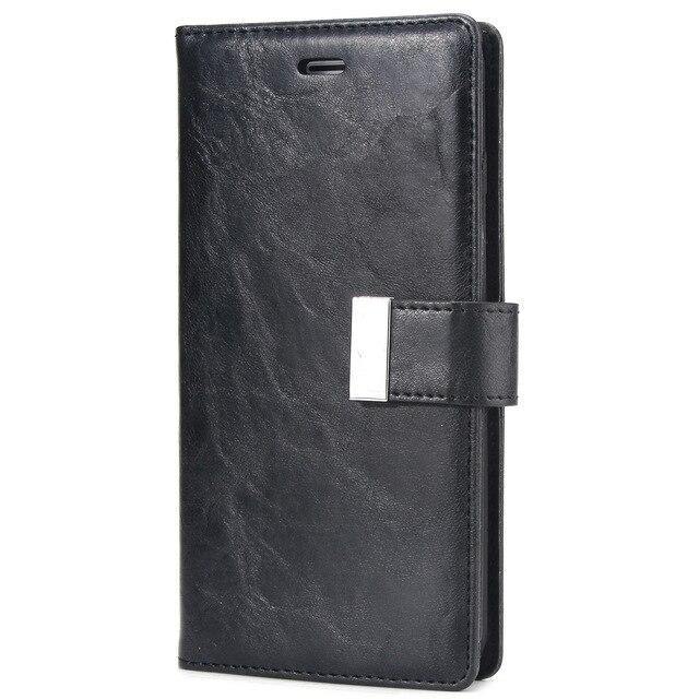 Retro Leather Wallet Case For iPhone - PhoneWalletCases.com