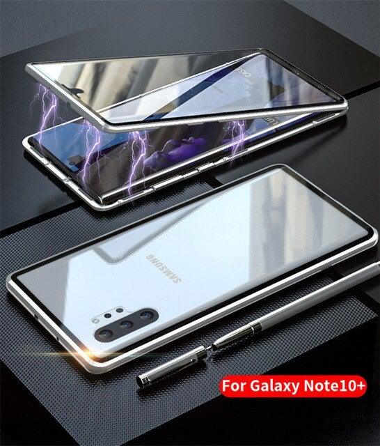 Magnetic Tempered Glass Case For Samsung Galaxy - PhoneWalletCases.com