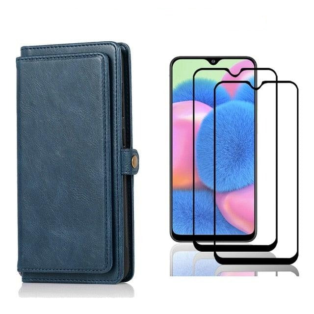 Vintage Leather Wallet Case Phone Case For Samsung Galaxy - PhoneWalletCases.com
