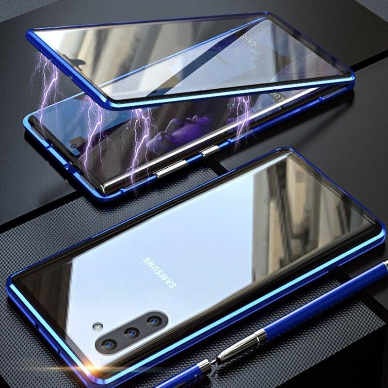 Magnetic Tempered Glass Case For Samsung Galaxy - PhoneWalletCases.com