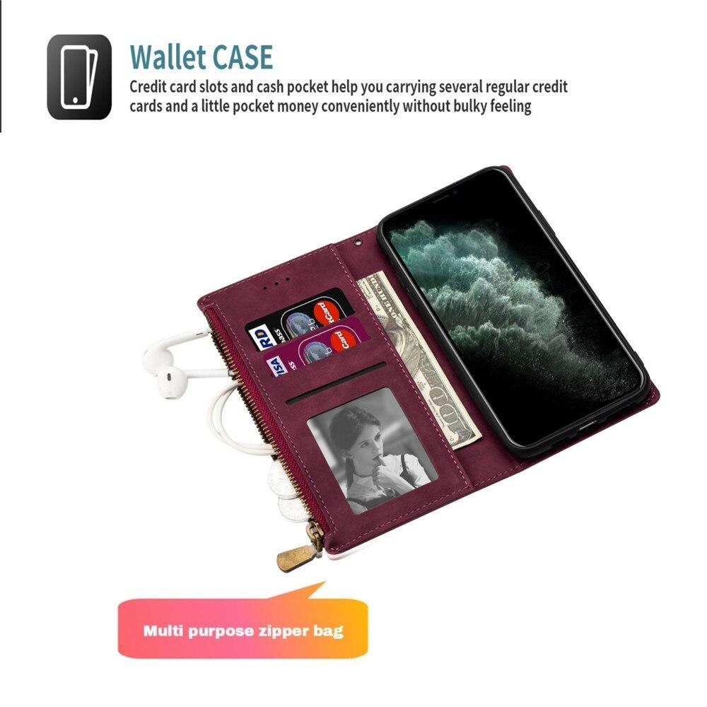 Luxury Zipper Wallet Case For iPhone - PhoneWalletCases.com