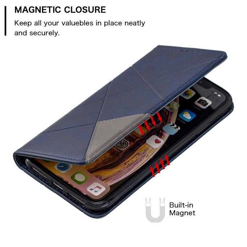 Leather Phone Case Wallet Cover For iPhone - PhoneWalletCases.com