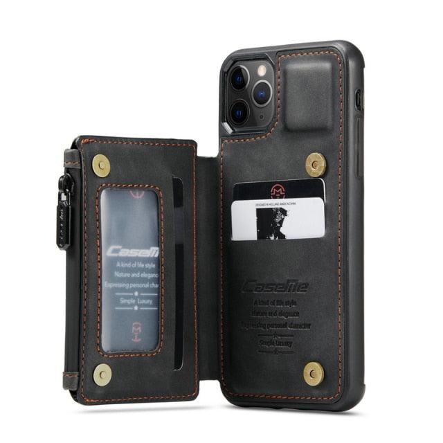 Leather Wallet Phone Case For Samsung - PhoneWalletCases.com