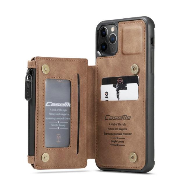 Leather Wallet Phone Case For Samsung - PhoneWalletCases.com