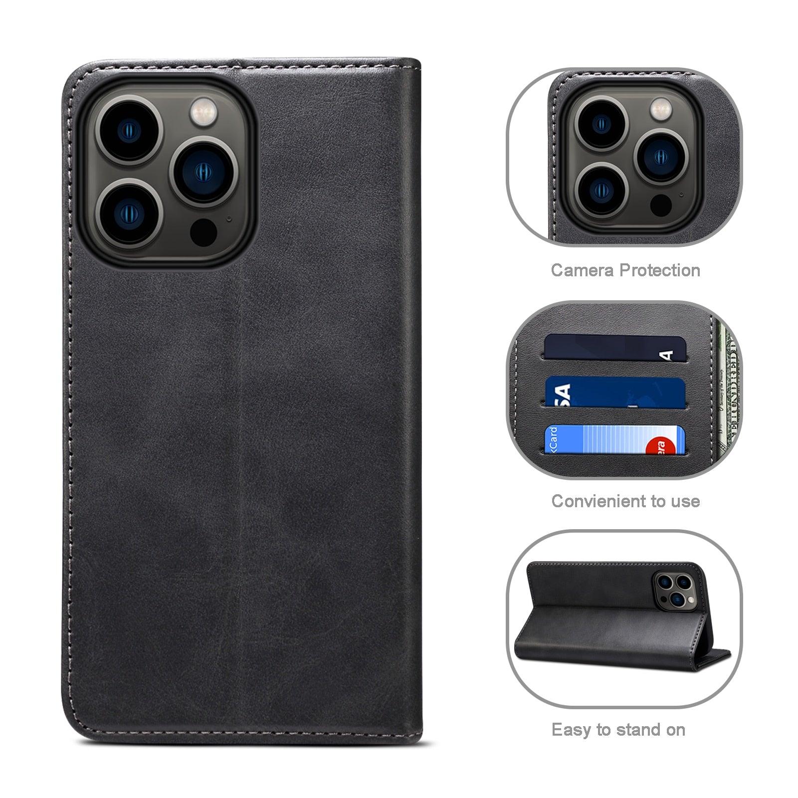Magnetic Wallet Case for iPhone - PhoneWalletCases.com